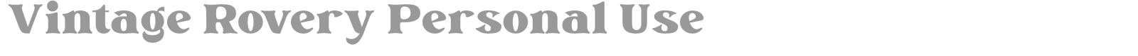 Vintage Rovery font preview
